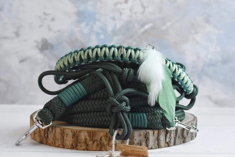 Tressage Spartan à Paillettes – Licol éthologique personnalisable