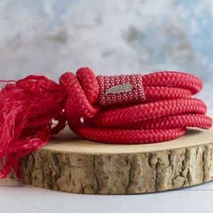 Cordelette à pompon rouge - Taille Cob