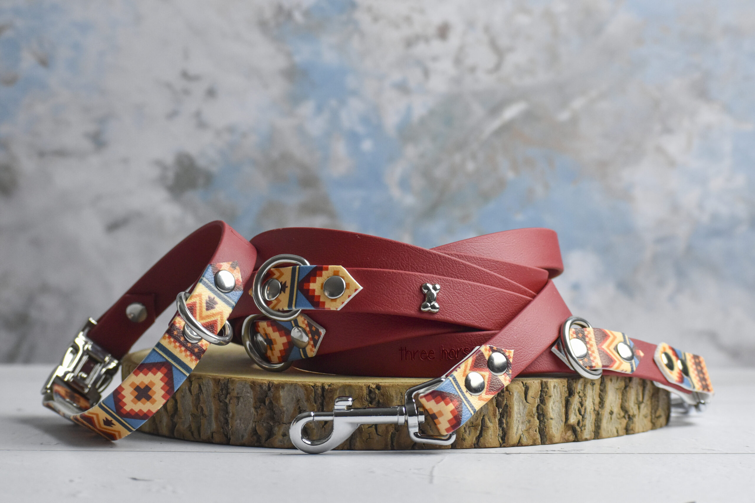 collier pour chien en biothane rouge-4 collier pour chien en biothane rouge-4