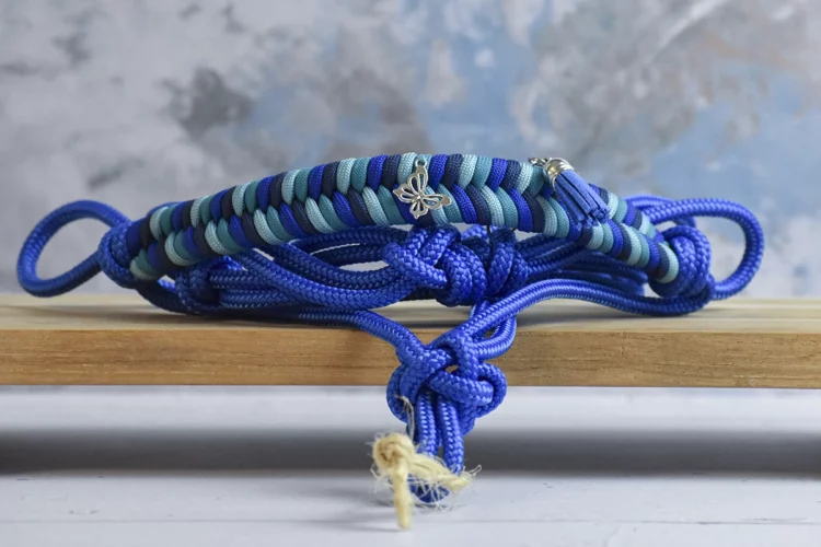 Licol en corde Bleu – Gamme Camaïeu