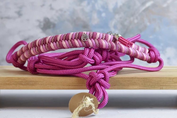 Licol en corde Rose – Gamme Camaïeu