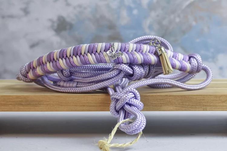 Licol en corde Violet pastel – Gamme Camaïeu