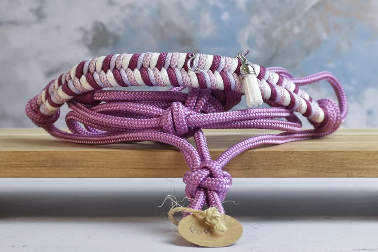 Licol en corde Mauve pastel – Gamme Camaïeu