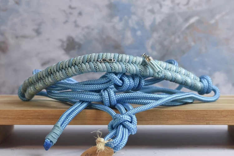 Licol en corde Turquoise – Gamme Camaïeu