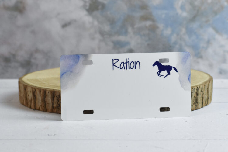 Plaque Ration – Bleue