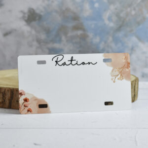 Plaque Ration - Fleurs Beige