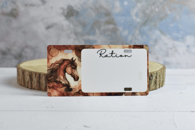 Plaque Ration – Cheval Beige
