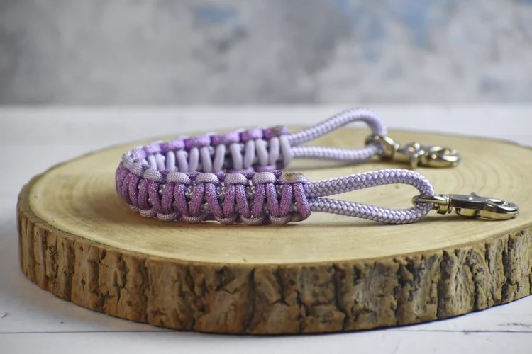 Poignée de selle Violet pastel à paillettes