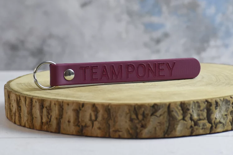 Porte clé “Team Poney” Bordeaux