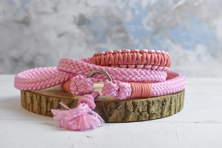 Cordelette légère rose pastel – Taille Cheval