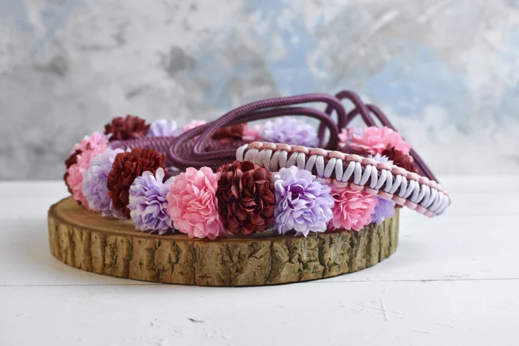 Cordelette à fleurs – Occasion – Longueur 1m35