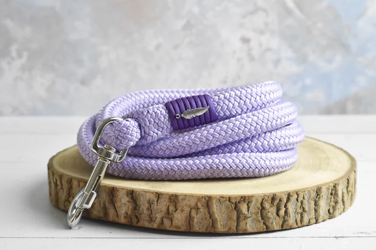 Longe d’attache 2m Violet pastel