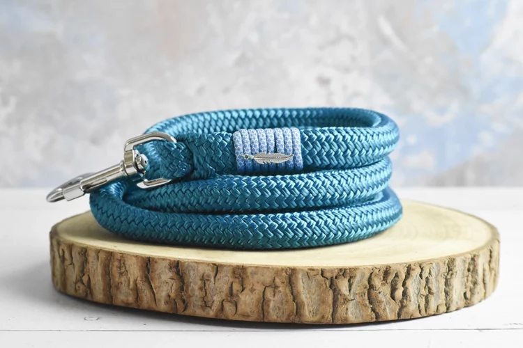 Longe d’attache 2m Bleu paon