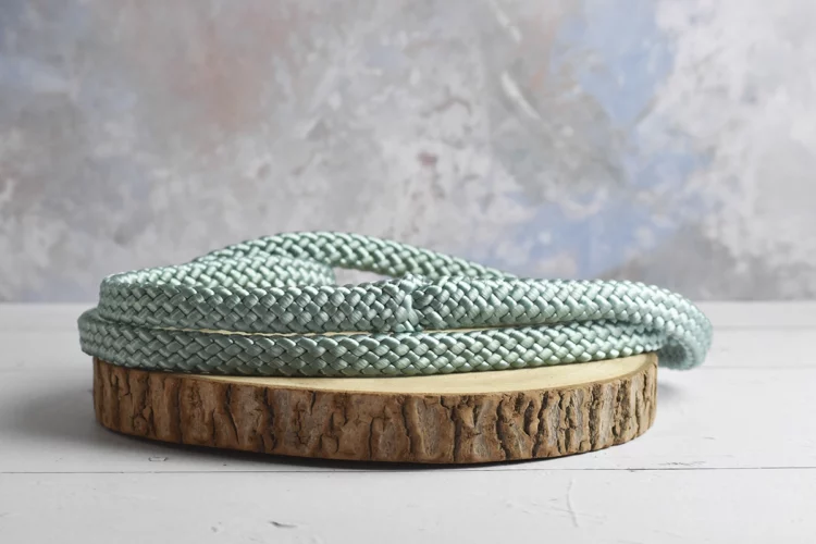 Cordelette légère vert poudré 1m65