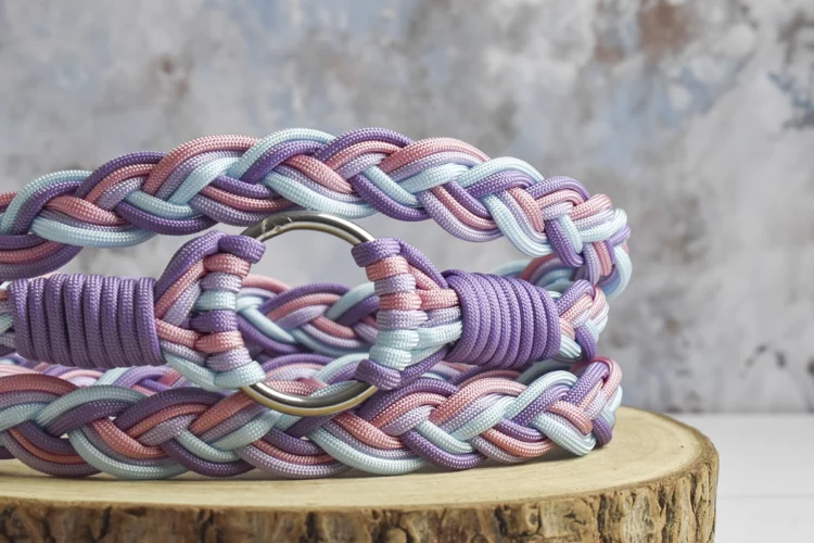 Cordelette tressée Violette – 1m50